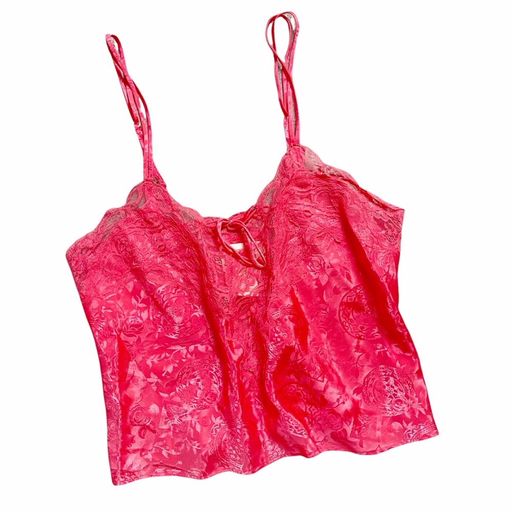 Victoria's Secret Vintage Pink Lace Camisole Tank Top Size P